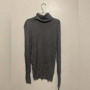 Gray turtle neck